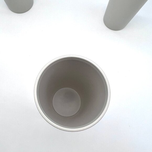 Vintage Tupperware Nesting Tumblers Gray Set of 3 60's 70's Midcentury USA - Picture 7 of 9